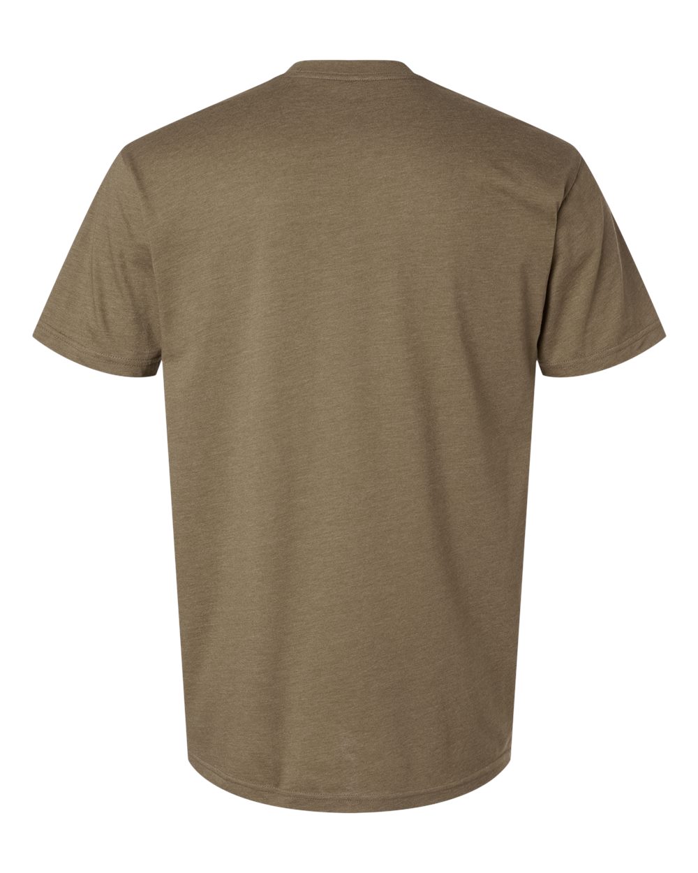 Next Level 6210 Unisex CVC Tee in Heather Coyote Brown, back