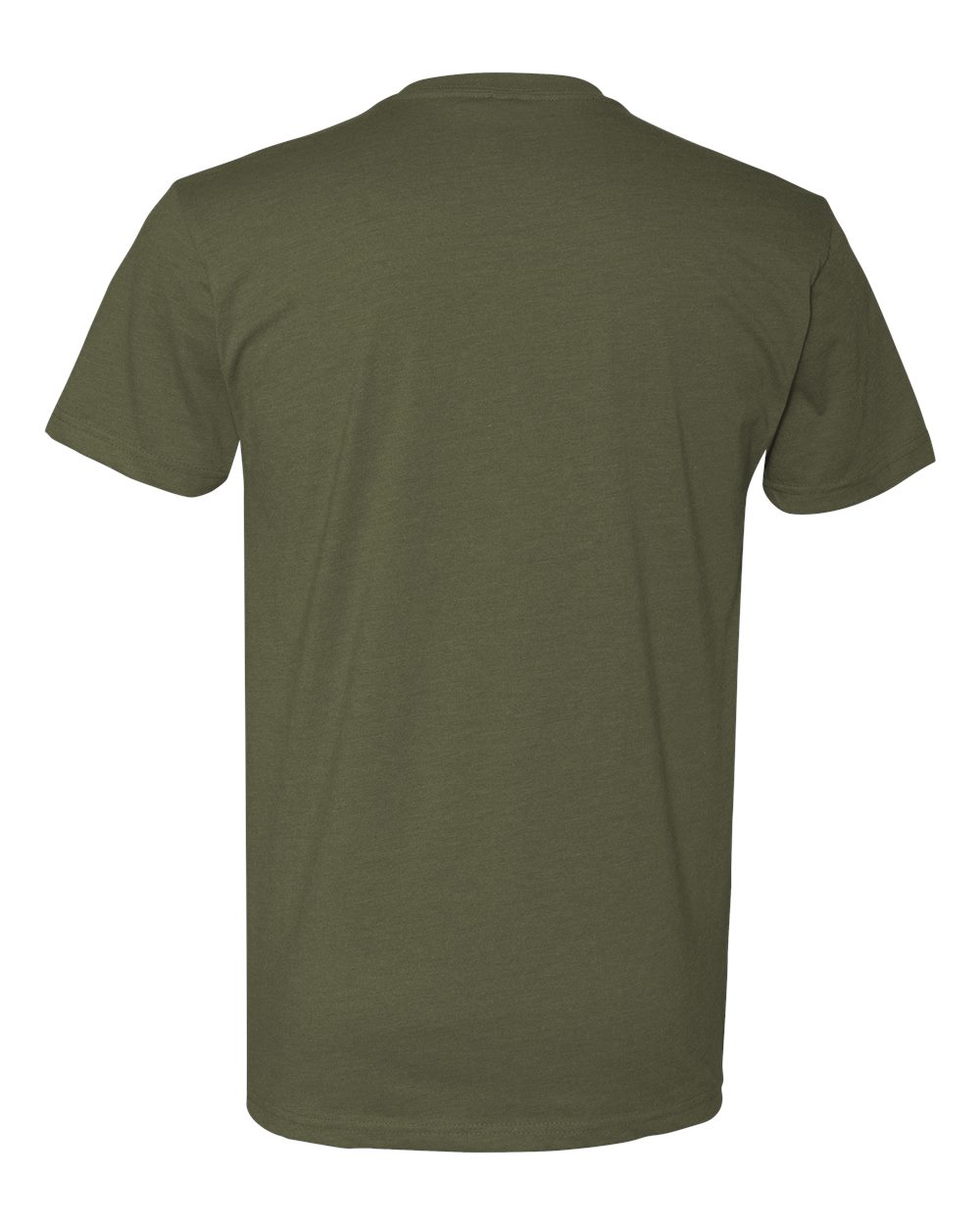 Next Level 6210 Unisex CVC Tee in Military Green, back