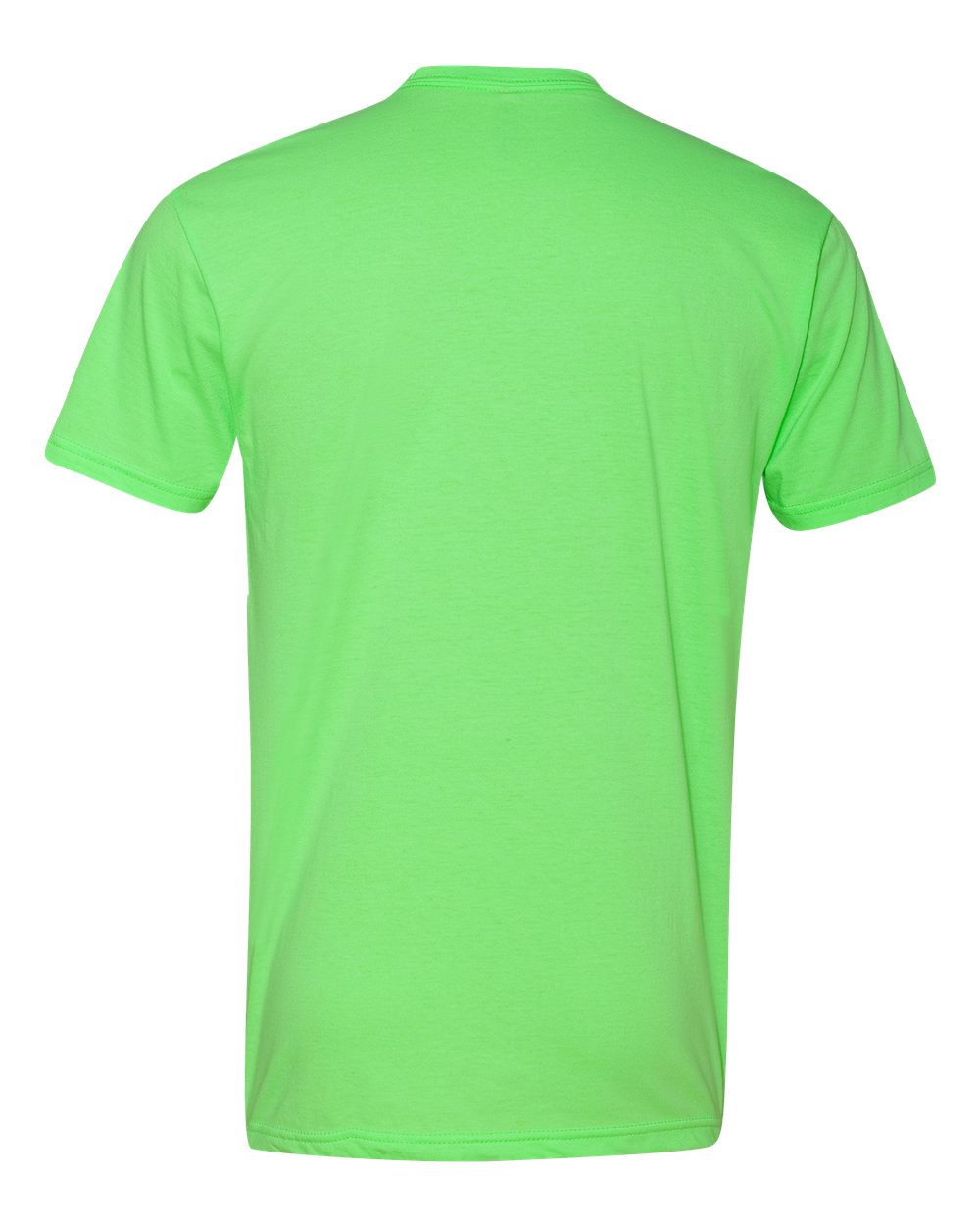Next Level 6210 Unisex CVC Tee in Neon Heather Green, back
