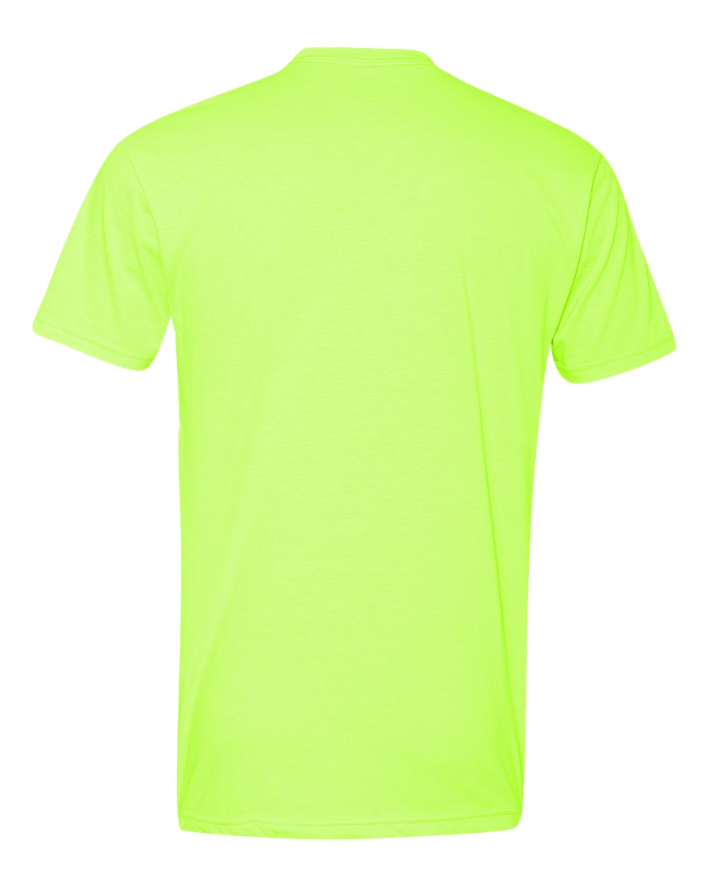 Next Level 6210 Unisex CVC Tee in Neon Yellow, back