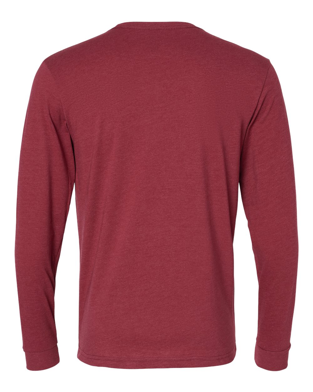 Next Level 6211 Unisex CVC Long Sleeve Tee in Cardinal, back