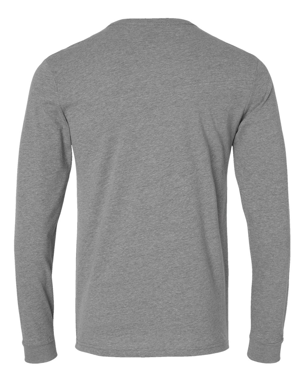 Next Level 6211 Unisex CVC Long Sleeve Tee in Dark Heather Grey, back
