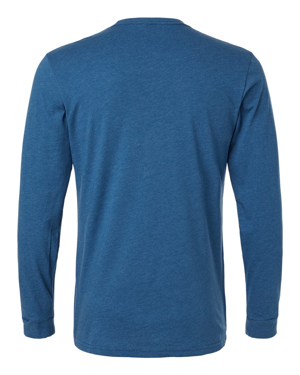 Next Level 6211 Unisex CVC Long Sleeve Tee in Heather Cool Blue, back