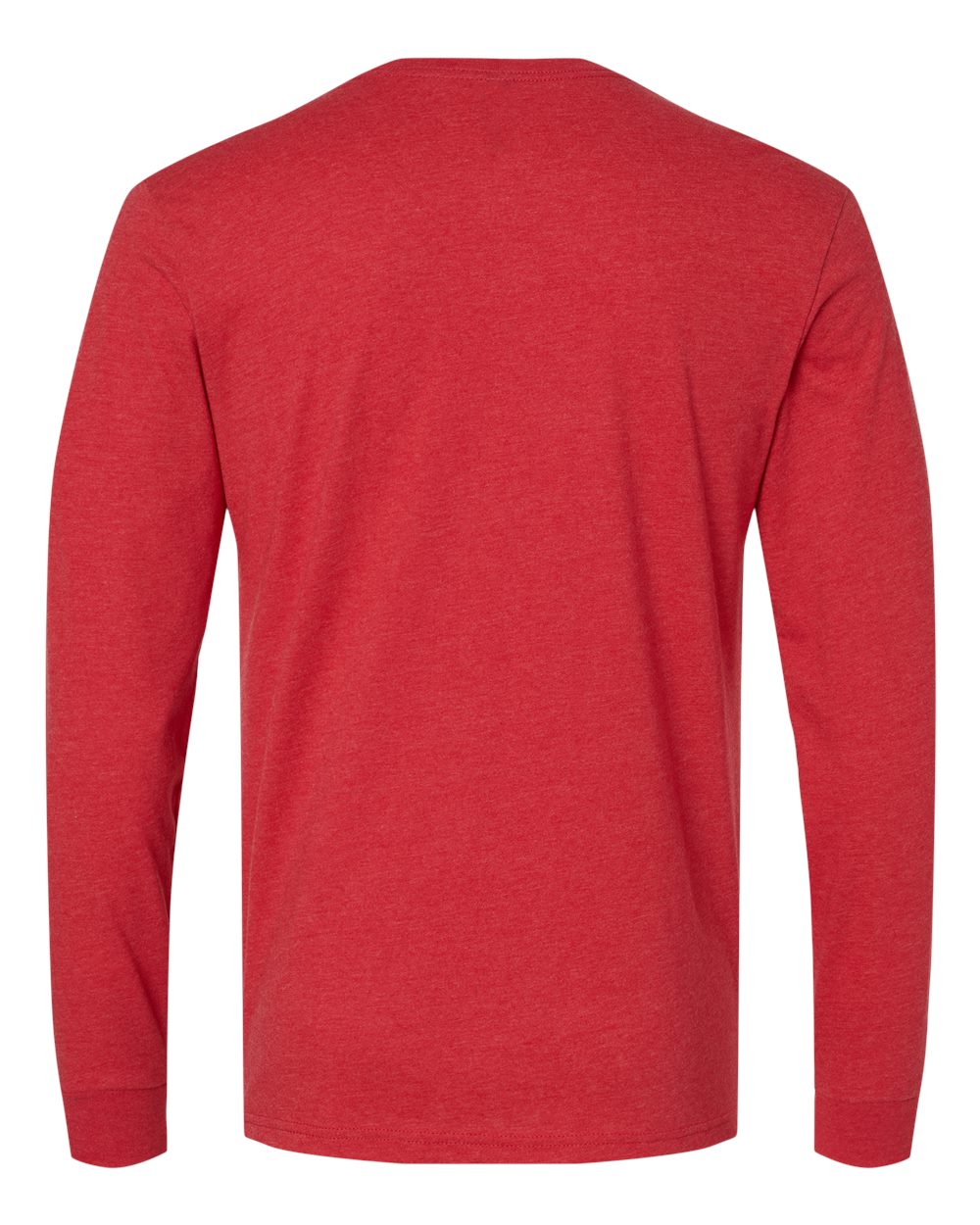 Next Level 6211 Unisex CVC Long Sleeve Tee in Red, back