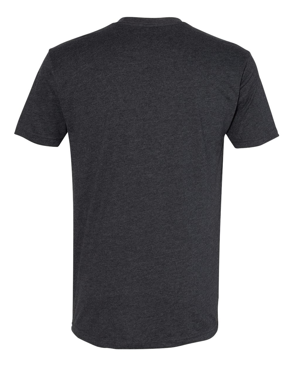 Next Level 6410 Unisex Sueded Tee in Heather Charcoal, back
