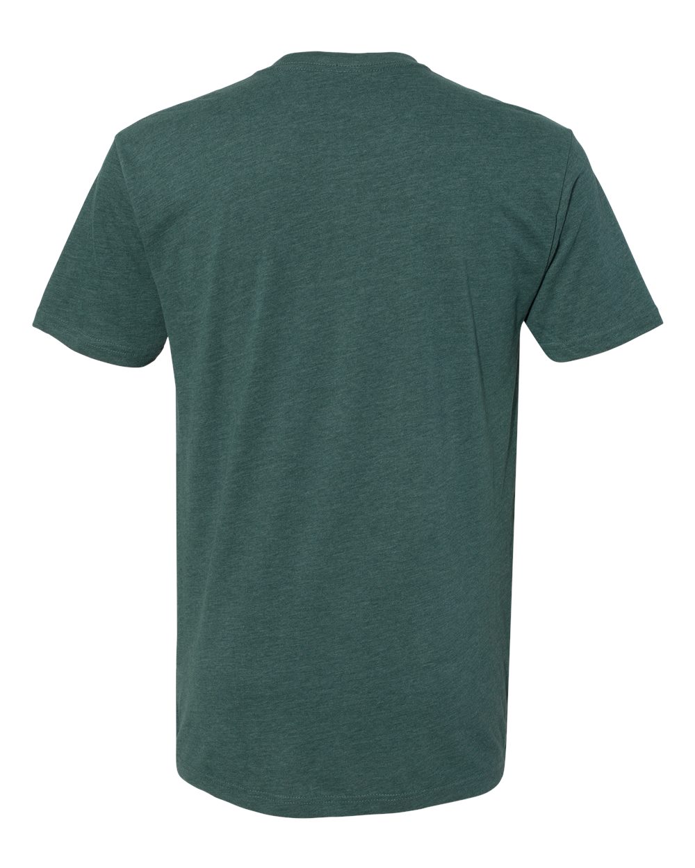 Next Level 6410 Unisex Sueded Tee in Heather Forest Green, back
