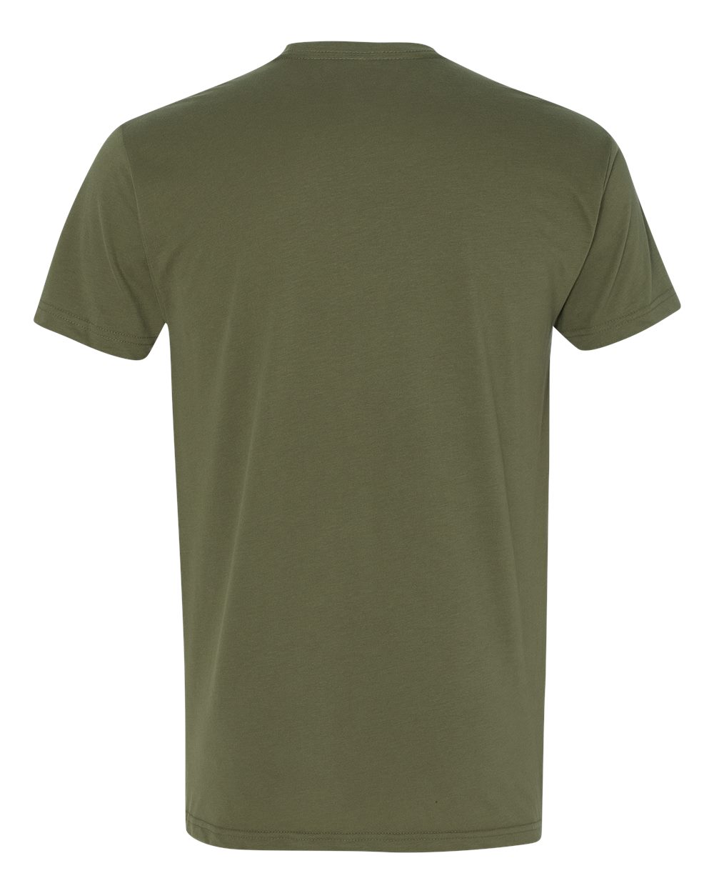 Next Level 6410 Unisex Sueded Tee in Military Green, back