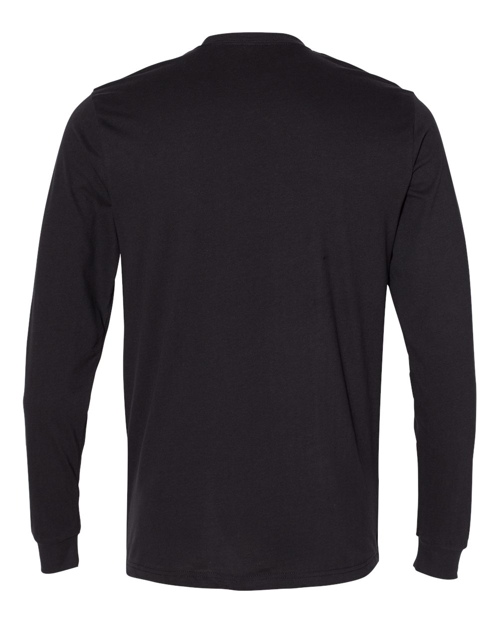 Next Level 6411 Unisex Sueded Long Sleeve Tee in Black, back