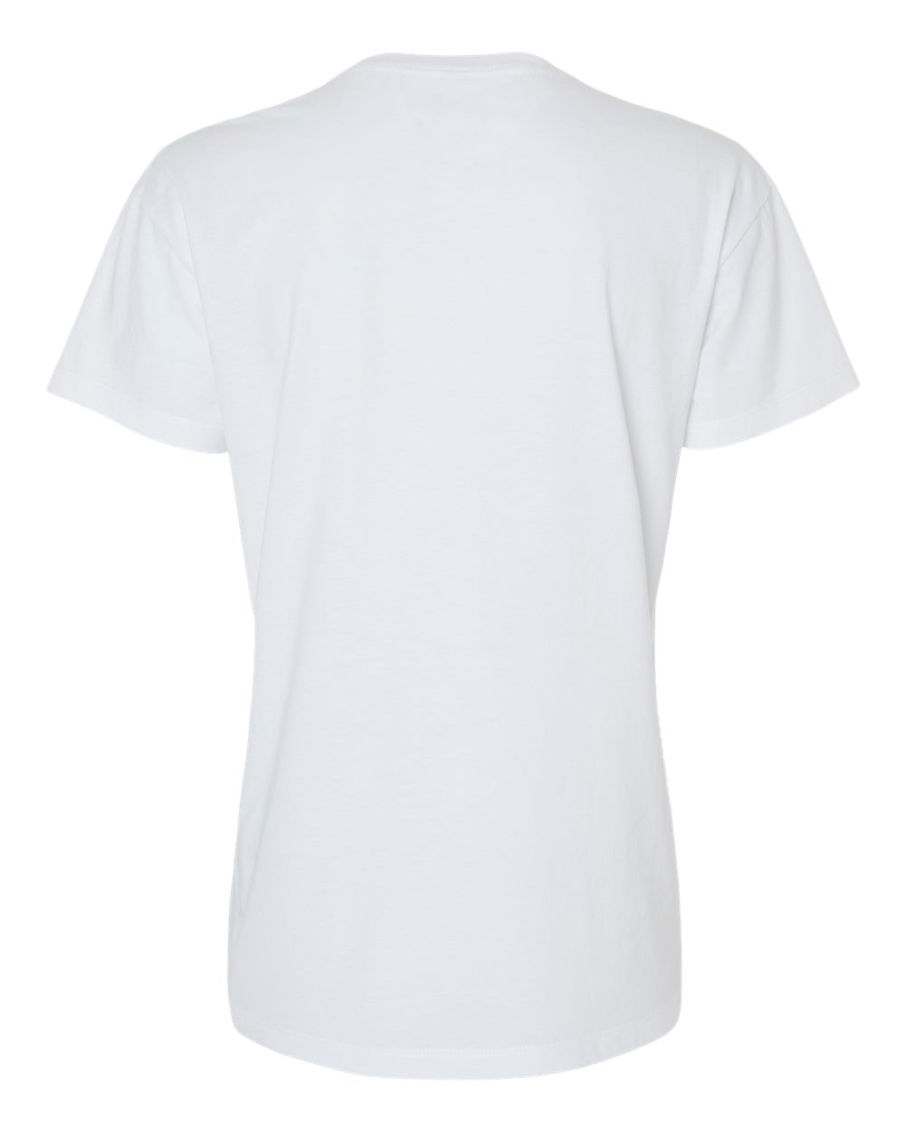 Next Level 6600 Women's CVC Relaxed Tee in White, back