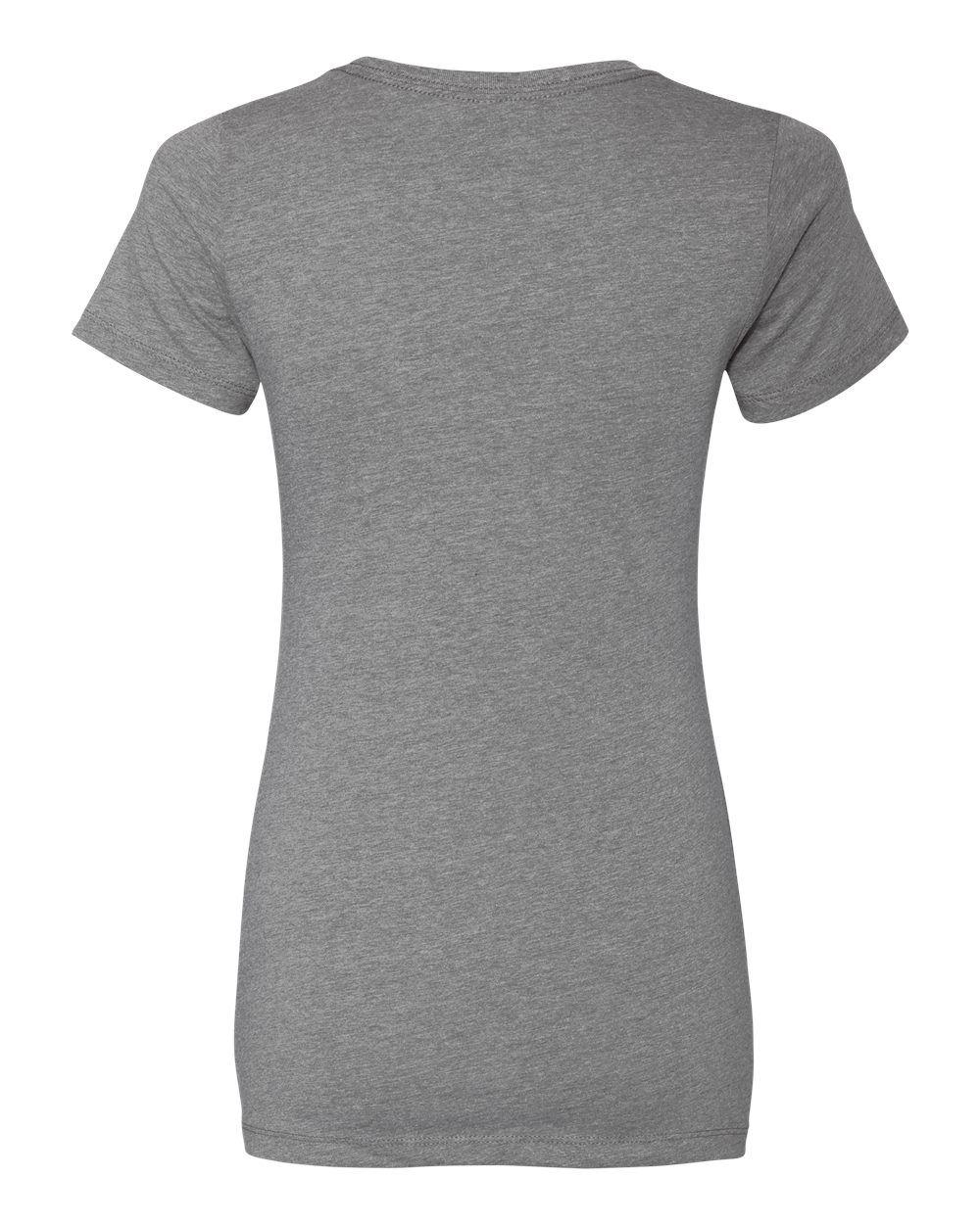 Next Level 6610 Women’s CVC Tee in Dark Heather Grey, back