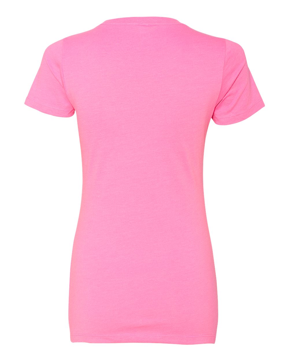 Next Level 6610 Women’s CVC Tee in Hot Pink, back