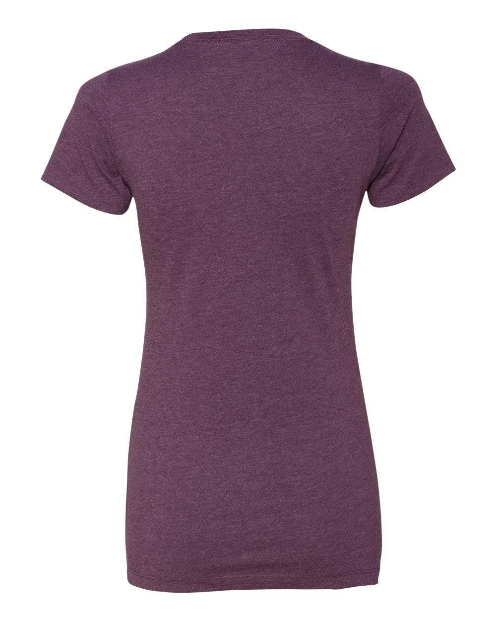 Next Level 6610 Women’s CVC Tee in Plum, back