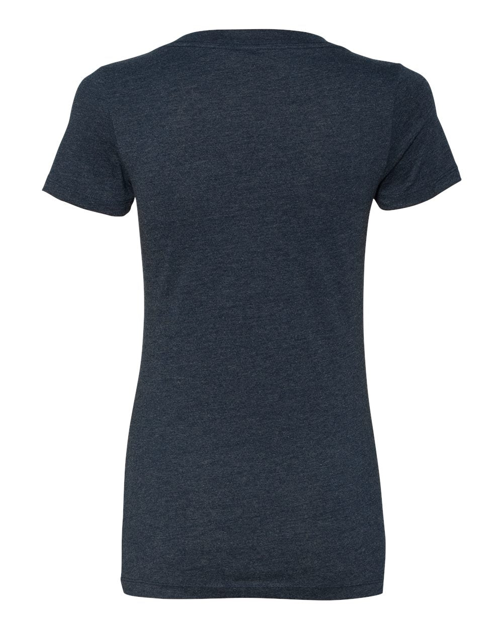 Next Level 6640 Women’s CVC Deep V-Neck Tee in Midnight Navy, back