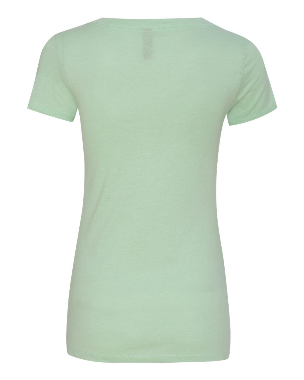 Next Level 6640 Women’s CVC Deep V-Neck Tee in Mint, back