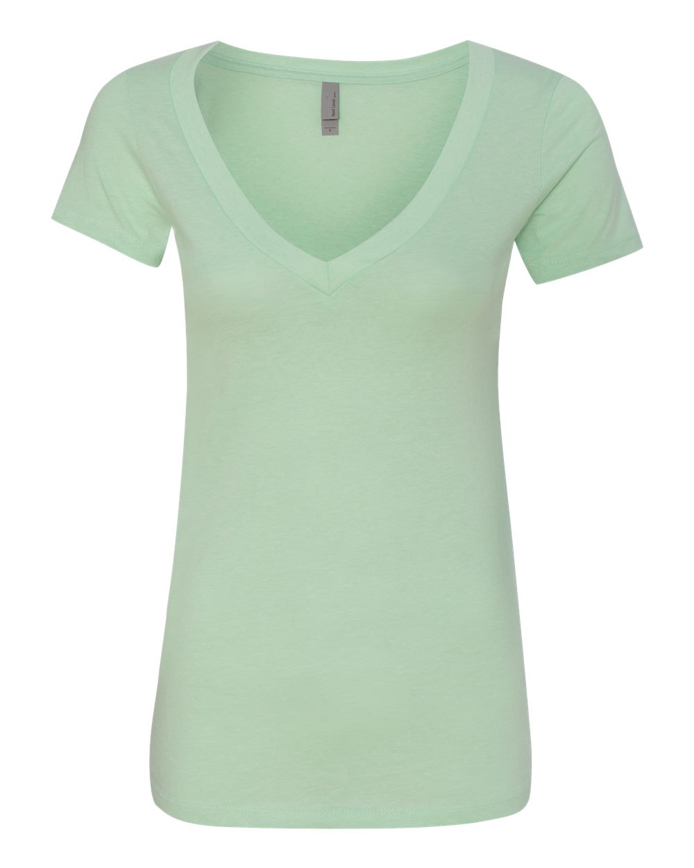 Next Level 6640 Women’s CVC Deep V-Neck Tee in Mint