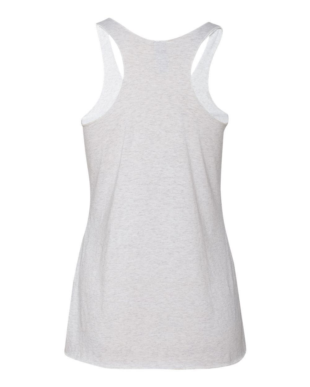 Next Level 6733 Women’s Triblend Racerback Tank in Heather White, back