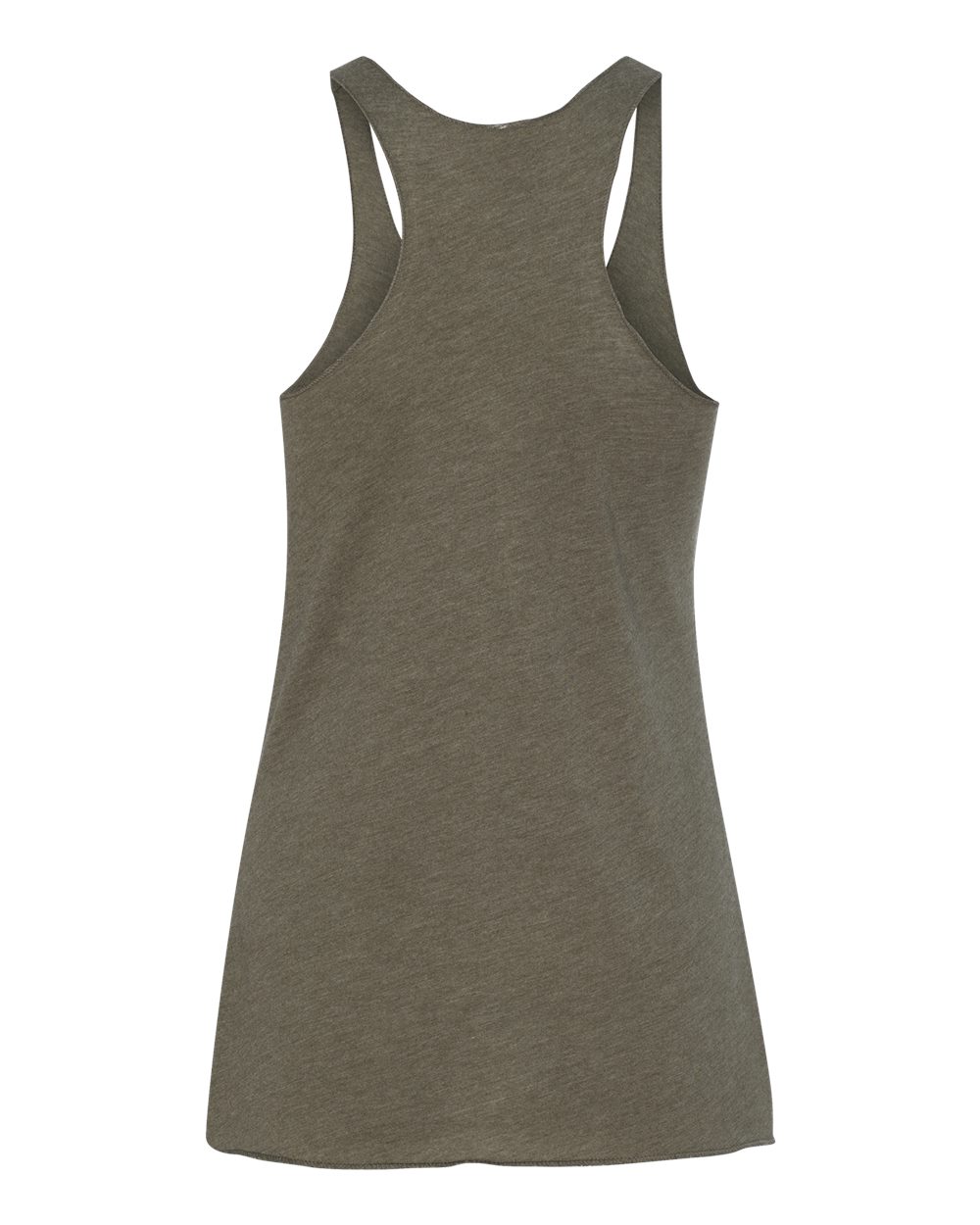 Next Level 6733 Women’s Triblend Racerback Tank in Military Green, back