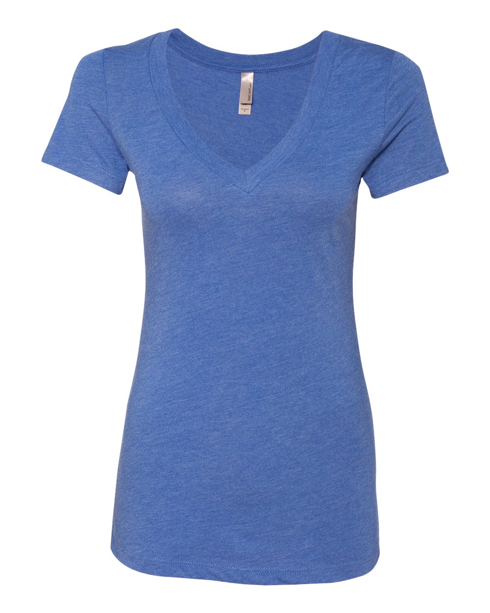 Next Level 6740 Women’s Triblend Deep V-Neck Tee in Vintage Royal