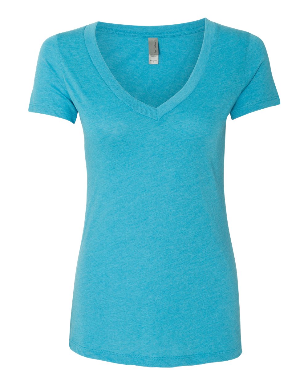 Next Level 6740 Women’s Triblend Deep V-Neck Tee in Vintage Turquoise
