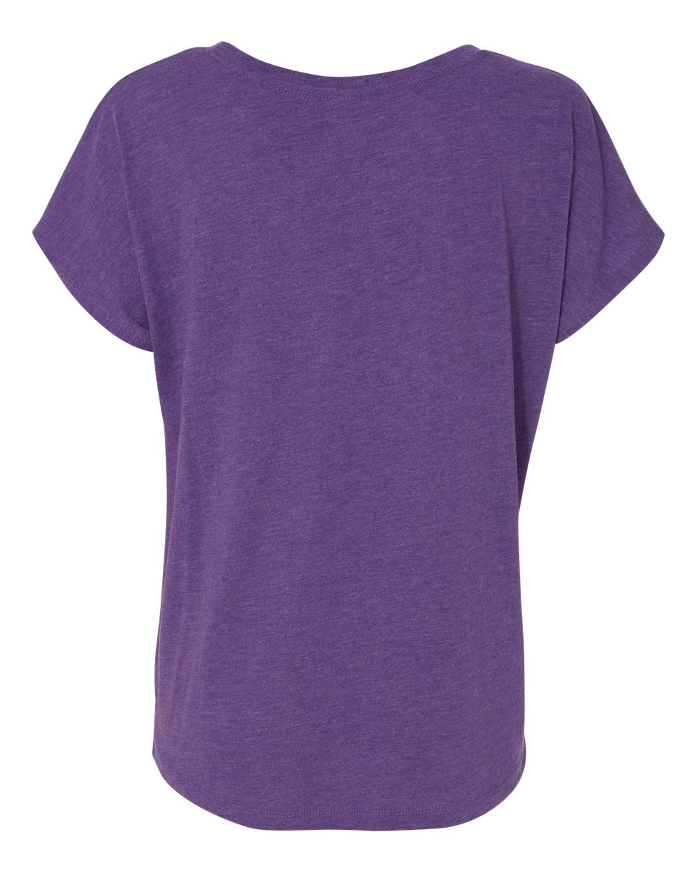 Next Level 6760 Women’s Triblend Dolman Tee in Purple Rush, back