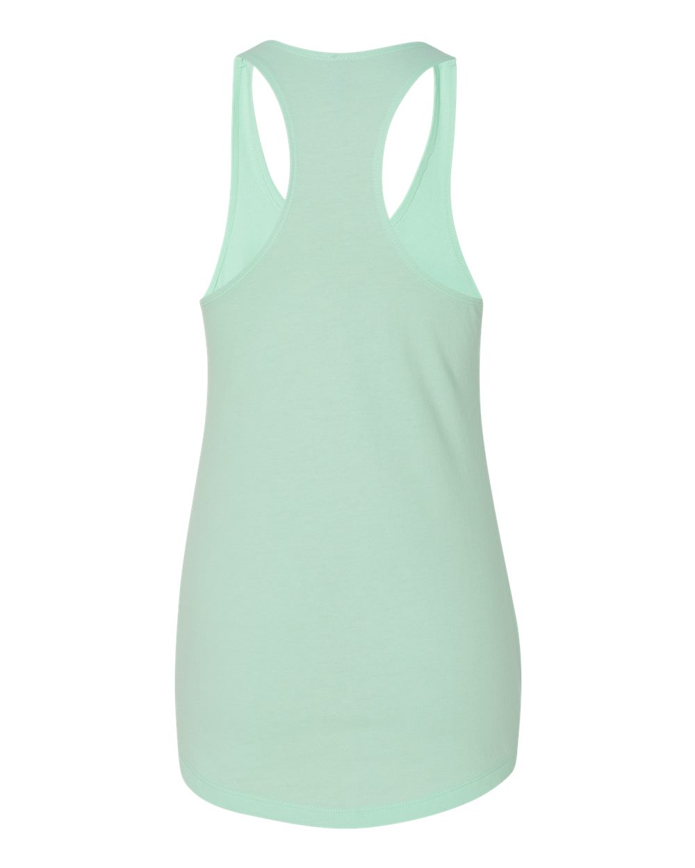 Next Level 6933 Women’s Lightweight French Terry Racerback Tank in Mint, back