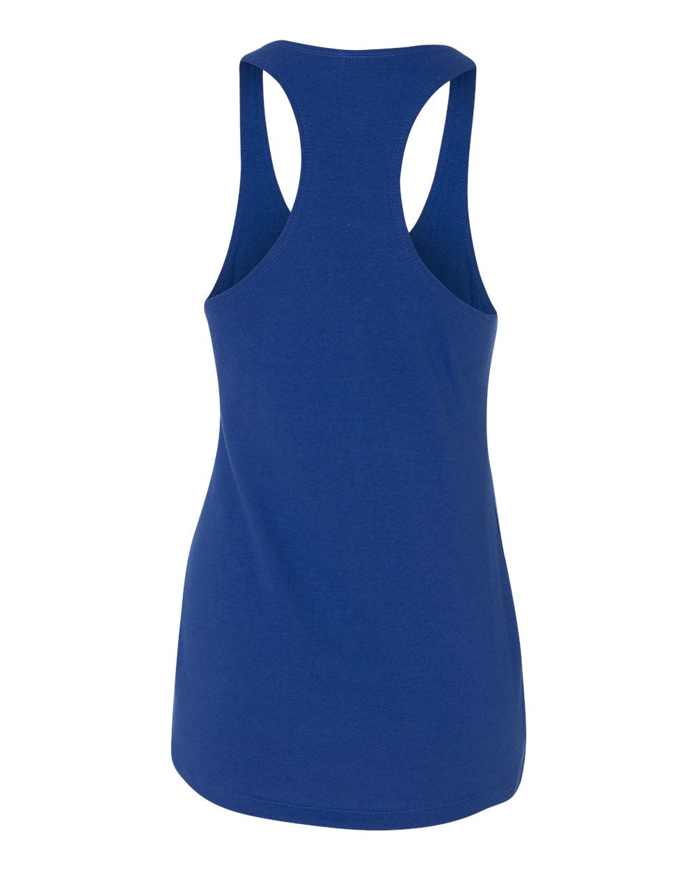 Next Level 6933 Women’s Lightweight French Terry Racerback Tank in Royal, back