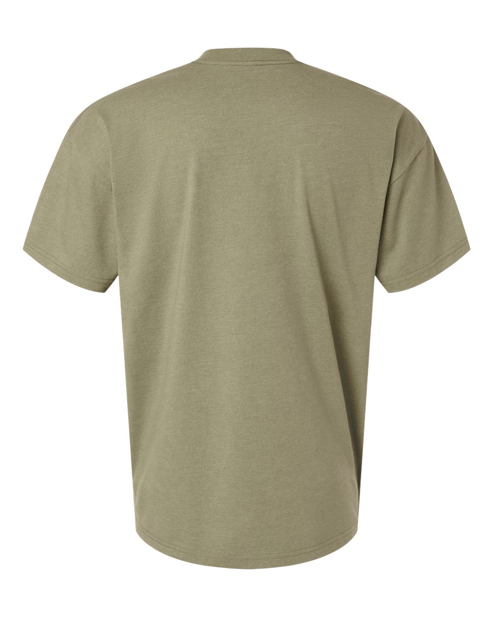Next Level 7200 Unisex Heavyweight Tee in Heather Light Olive, back