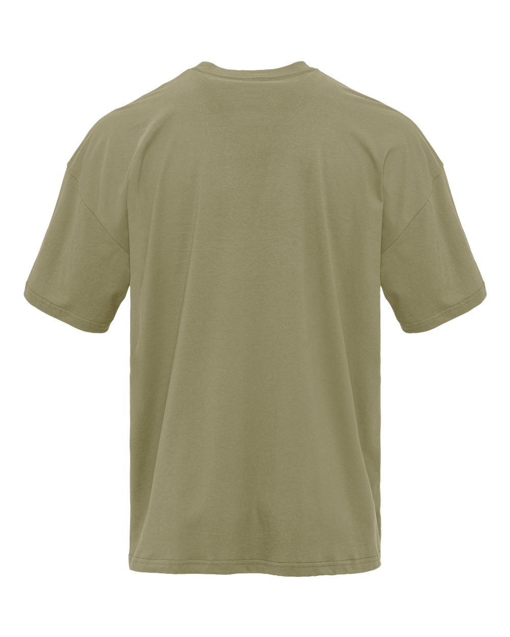 Next Level 7200 Unisex Heavyweight Tee in Light Olive, back