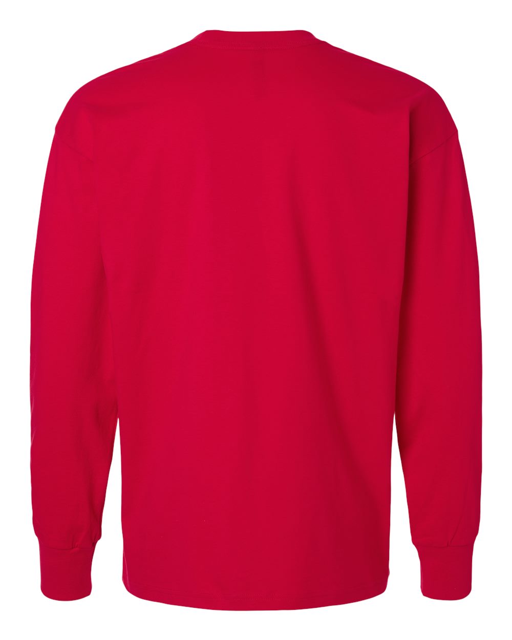 Next Level 7211 Unisex Heavyweight Long Sleeve Tee in Red, back