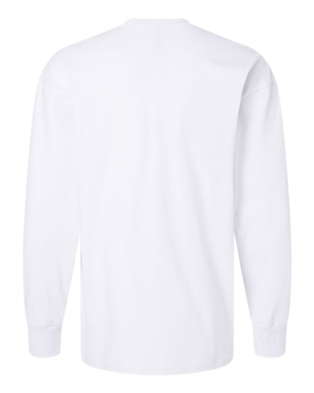 Next Level 7211 Unisex Heavyweight Long Sleeve Tee in White, back