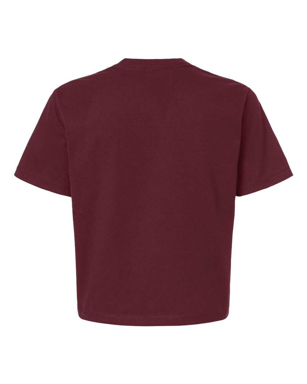 Next Level 7610 Women's Heavyweight Boxy Tee in Maroon, back
