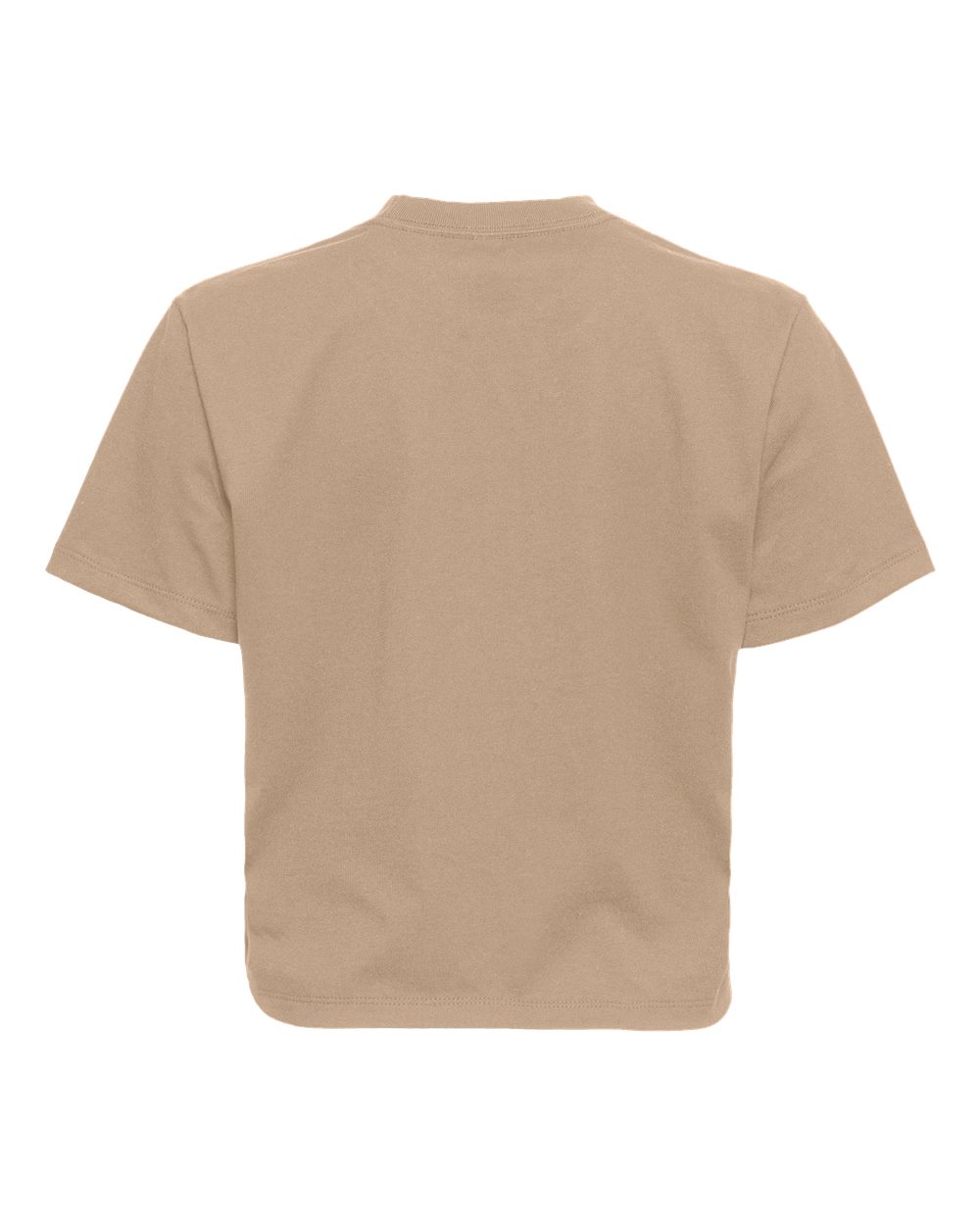 Next Level 7610 Women's Heavyweight Boxy Tee in Tan, back
