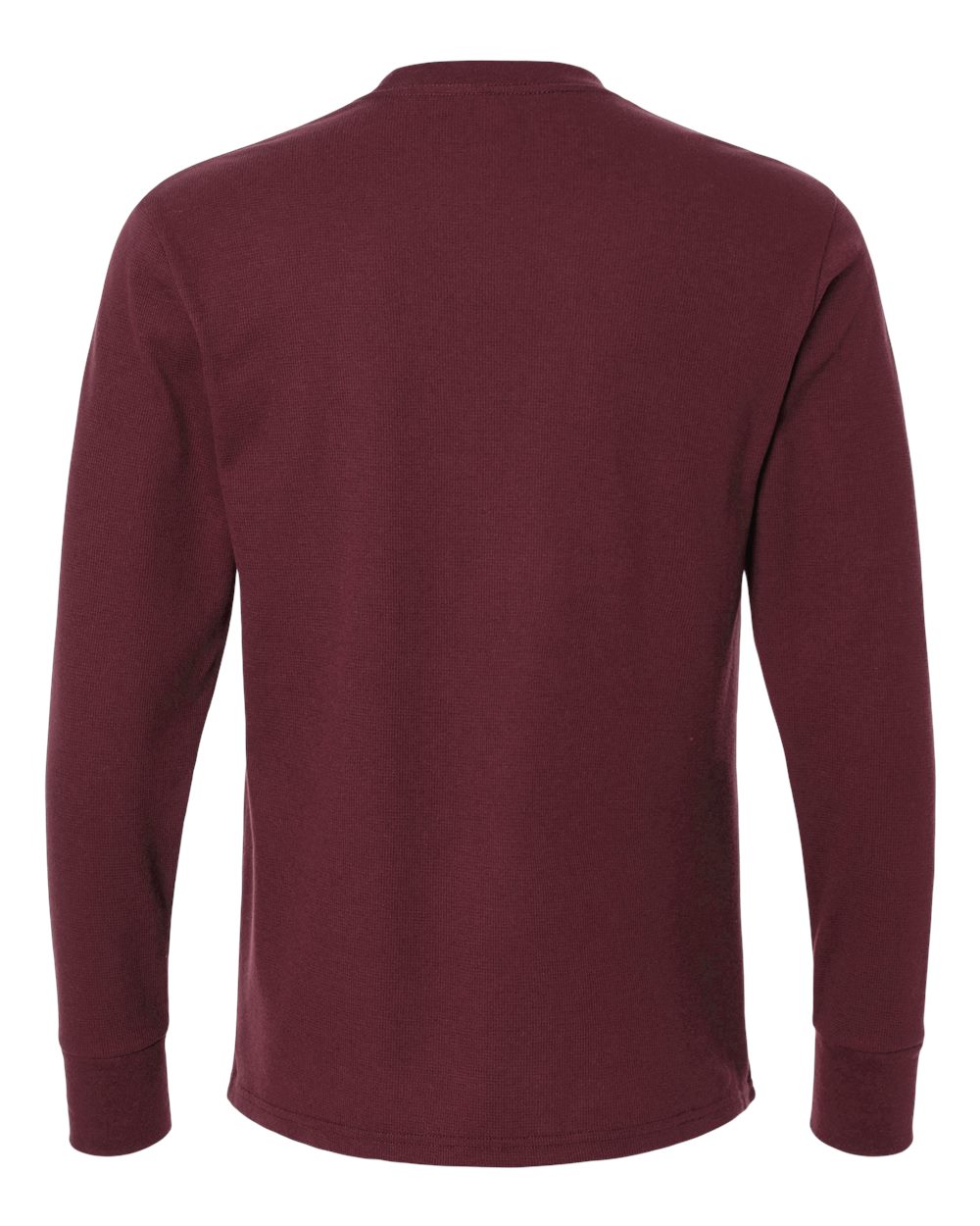 Next Level 8211 Unisex Ideal Thermal Long Sleeve Tee in Maroon, back