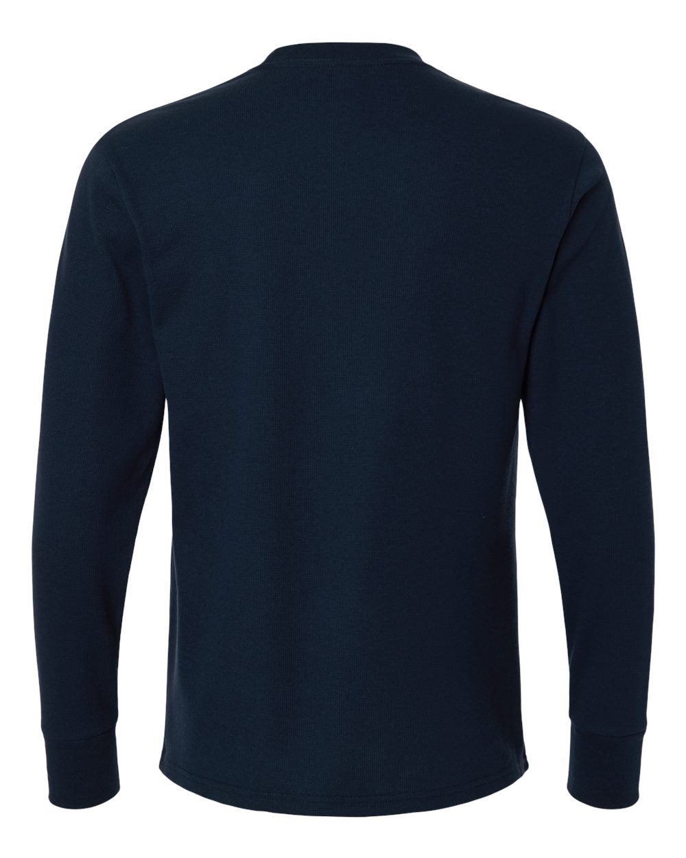 Next Level 8211 Unisex Ideal Thermal Long Sleeve Tee in Midnight Navy, back
