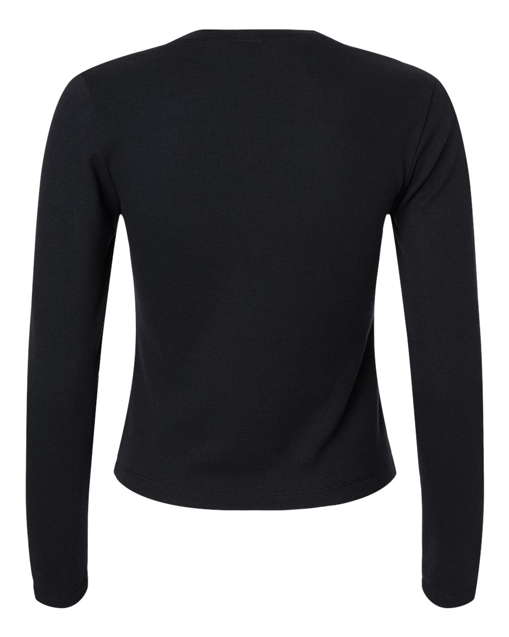 Next Level 8212 Women's Ideal Thermal Long Sleeve Shirt in Black, back