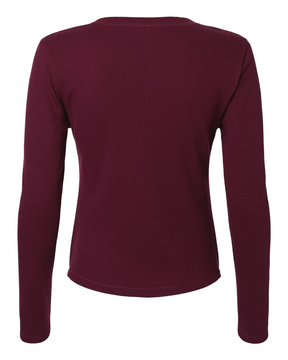 Next Level 8212 Women's Ideal Thermal Long Sleeve Shirt in Maroon, back