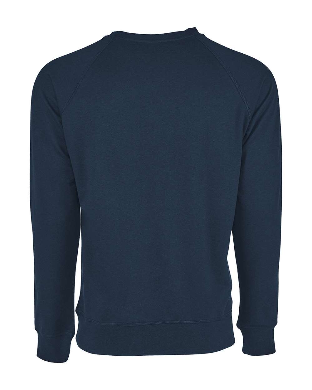Next Level 9000 Unisex Laguna Raglan Crewneck Sweatshirt in Cool Blue, back