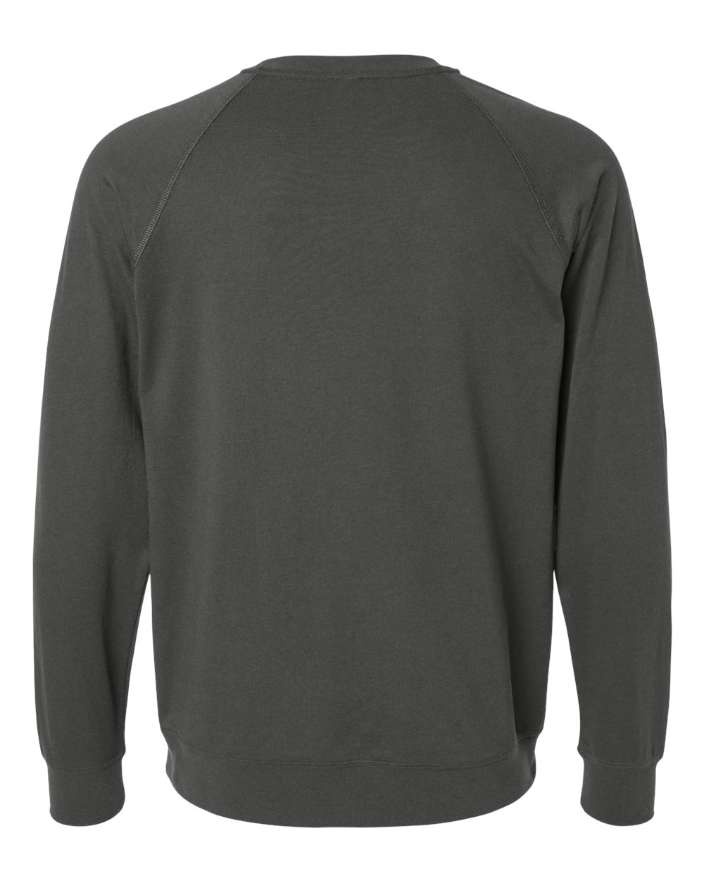 Next Level 9000 Unisex Laguna Raglan Crewneck Sweatshirt in Heavy Metal, back