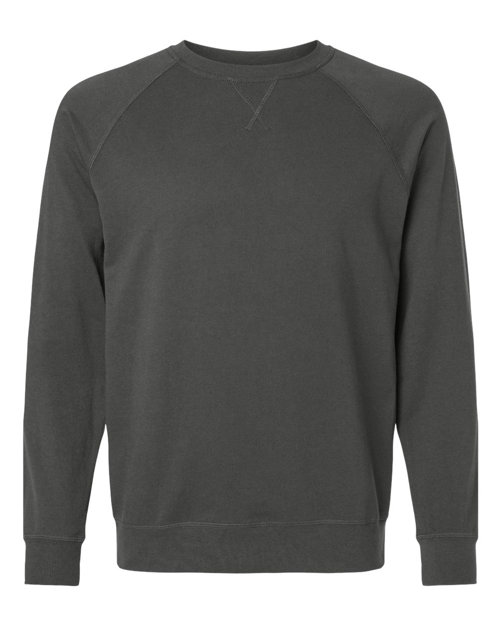 Next Level 9000 Unisex Laguna Raglan Crewneck Sweatshirt in Heavy Metal
