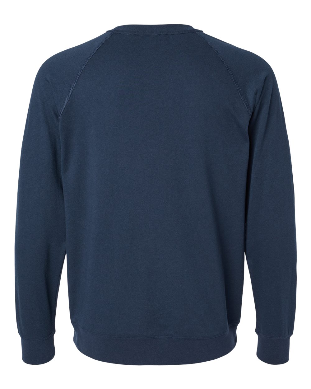 Next Level 9000 Unisex Laguna Raglan Crewneck Sweatshirt in Midnight Navy, back