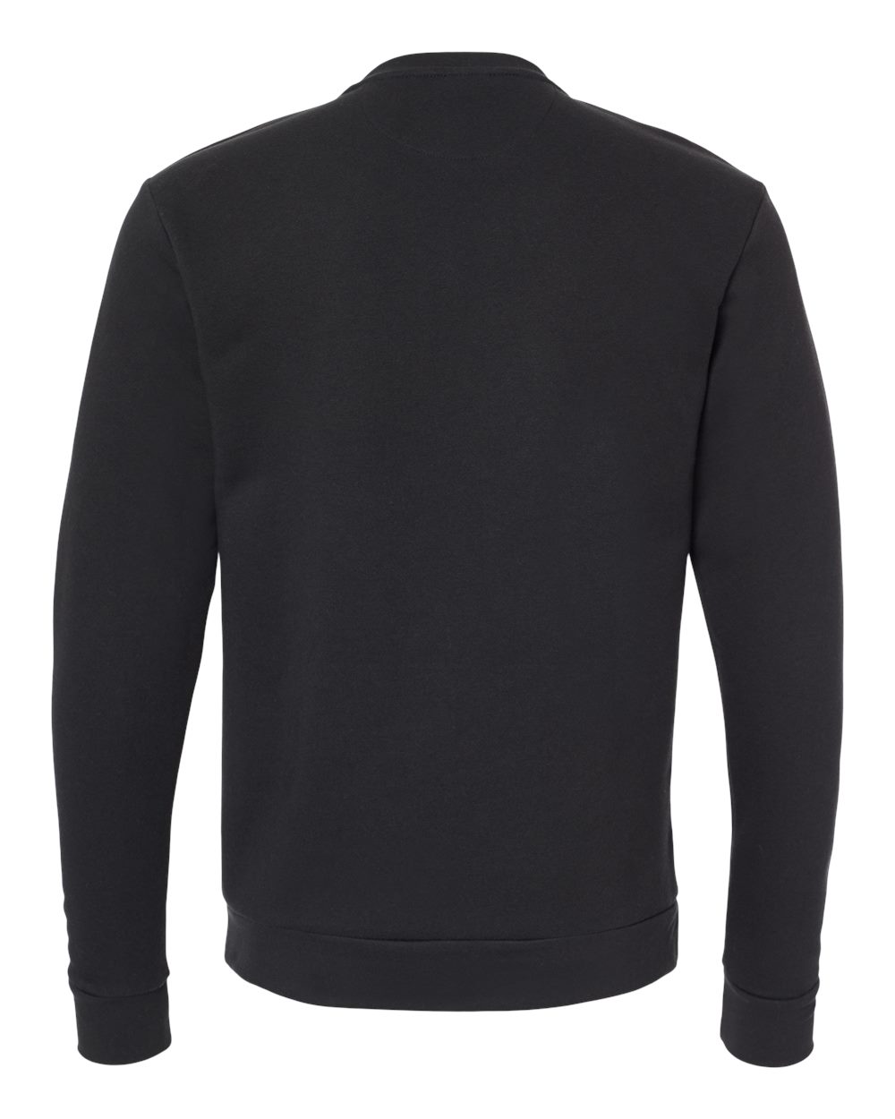 Next Level 9001 Unisex Santa Barbara Pocket Crewneck Sweatshirt in Black, back