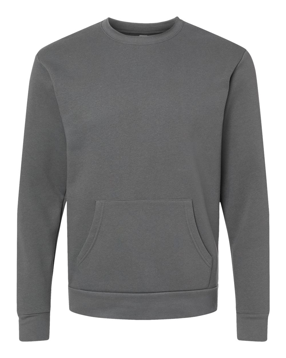 Next Level 9001 Unisex Santa Barbara Pocket Crewneck Sweatshirt in Heavy Metal
