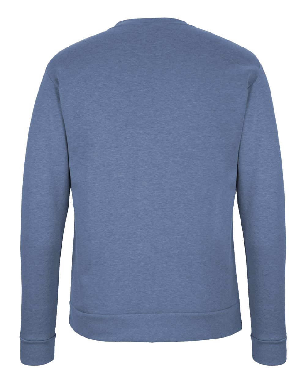 Next Level 9002 Unisex Malibu Crewneck Sweatshirt in Heather Bay Blue, back
