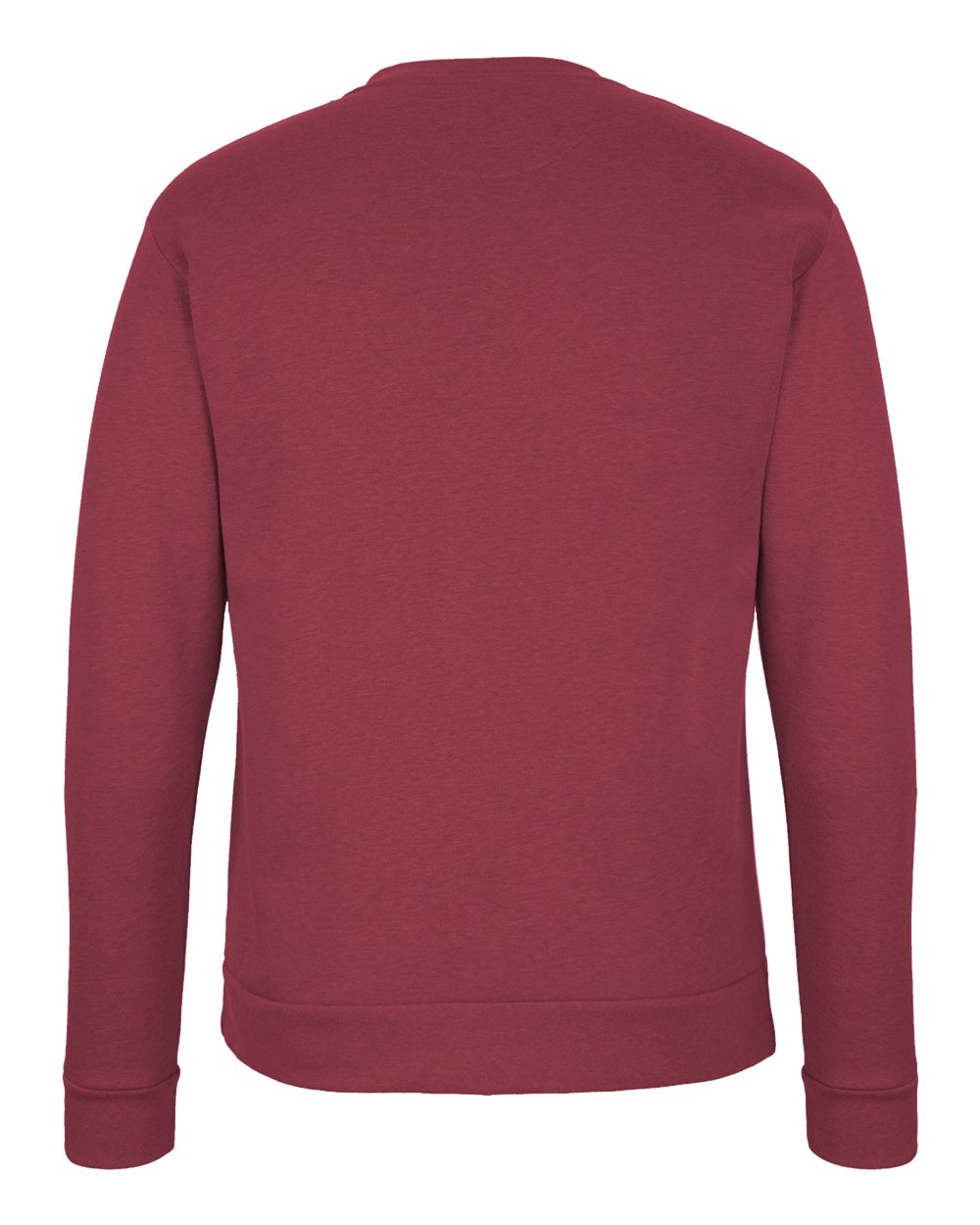 Next Level 9002 Unisex Malibu Crewneck Sweatshirt in Heather Cardinal, back