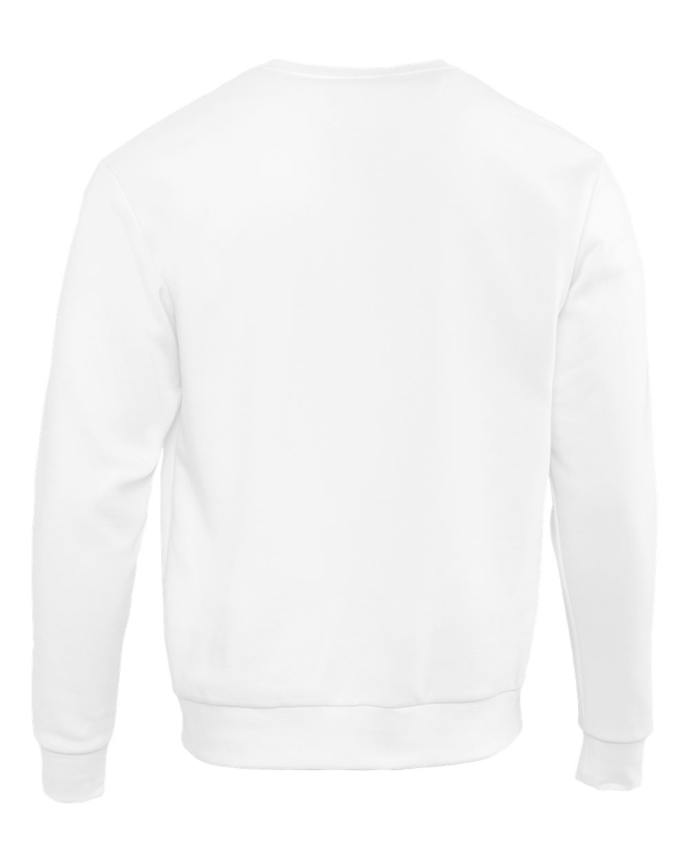 Next Level 9003 Unisex Santa Barbara Crewneck Sweatshirt in White, back
