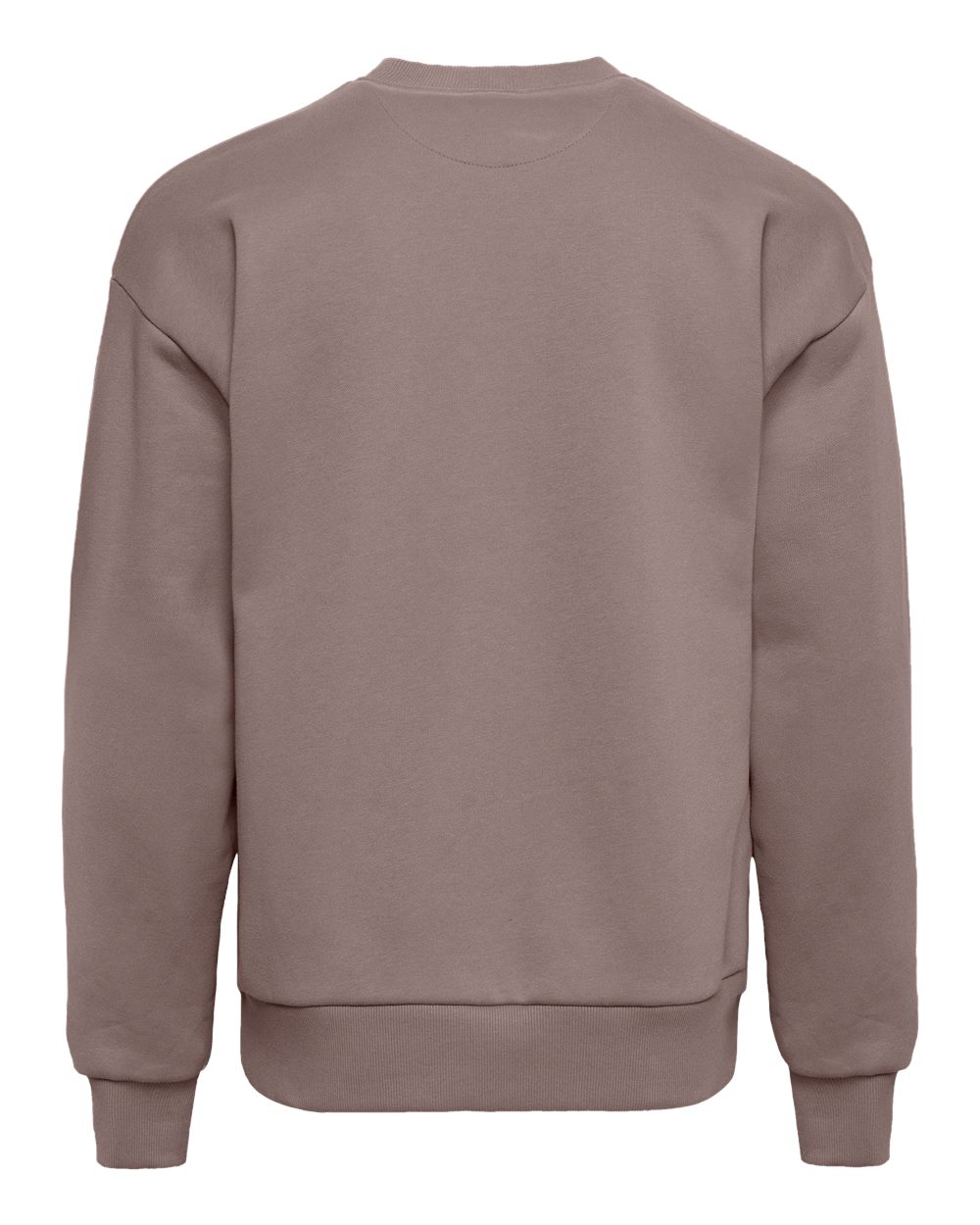 Next Level 9007 Unisex Heavyweight Crewneck Sweatshirt in Shiitake, back