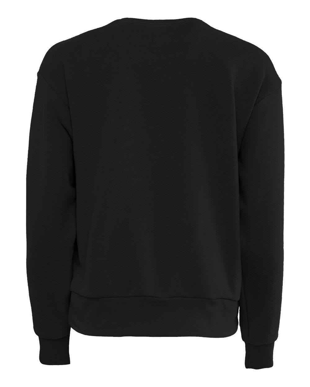 Next Level 9084 Women's Laguna Sueded Crewneck Sweatshirt in Black, back