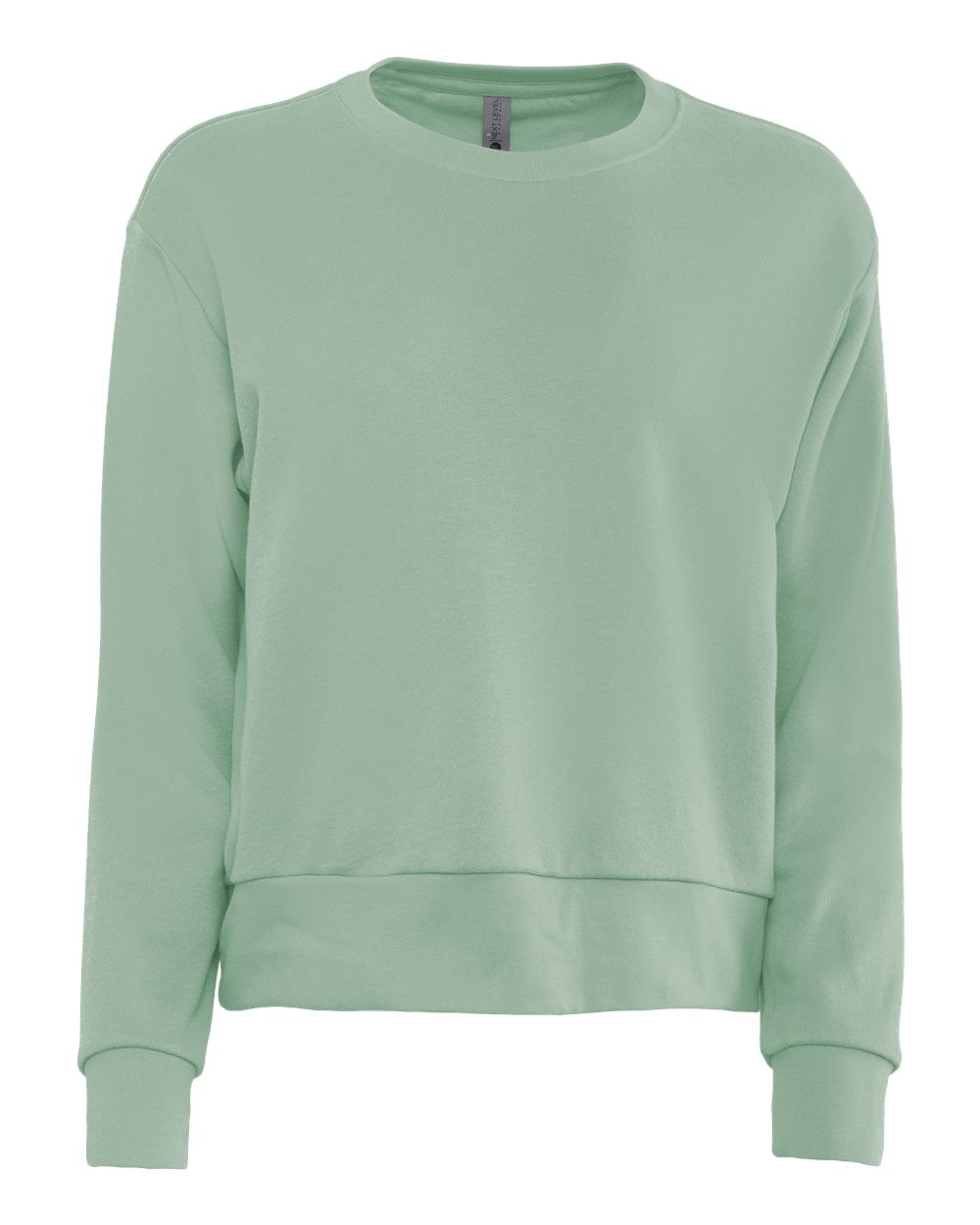 Next Level 9084 Women's Laguna Sueded Crewneck Sweatshirt in Stonewash Green