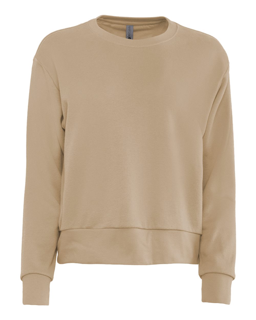 Next Level 9084 Women's Laguna Sueded Crewneck Sweatshirt in Tan