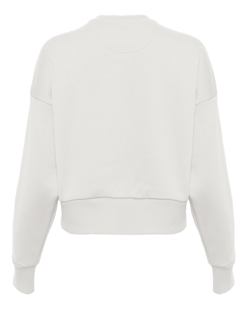 Next Level 9087 Women's Heavyweight Crewneck Sweatshirt in Bone, back